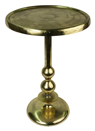 Brass Round Top Table Small